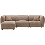 House Nordic Noor Bruin 3-Zits Bank + Chaise Lounge Links House Nordic Noor Bruin 3-Zits Bank + Chaise Lounge Links
