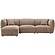 Noor Bruin 3-Zits Bank + Chaise Lounge Links Noor Bruin 3-Zits Bank + Chaise Lounge Links