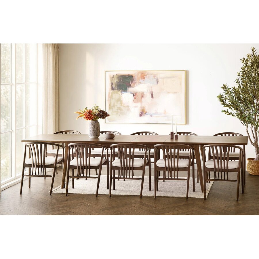 House Nordic Darwin Donkerbruin Eiken Eettafel Uitschuifbaar