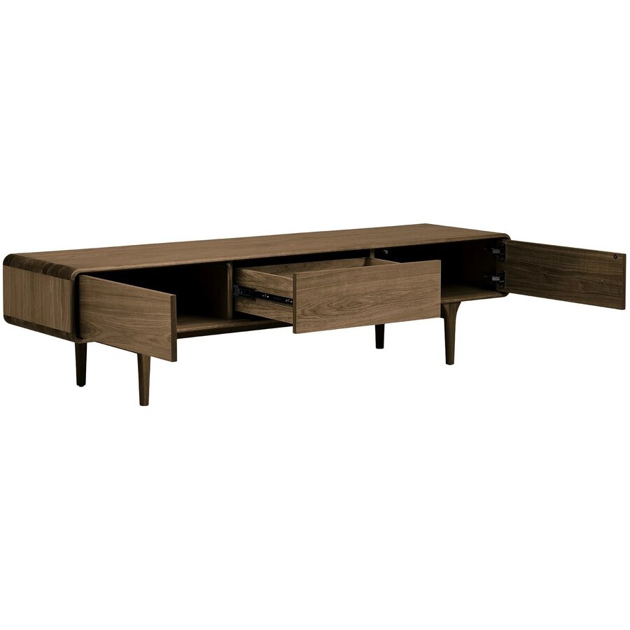 Darwin Donkerbruin Eiken TV meubel 2-Deuren 1-Lade House Nordic Darwin Donkerbruin Eiken TV meubel 2-Deuren 1-Lade