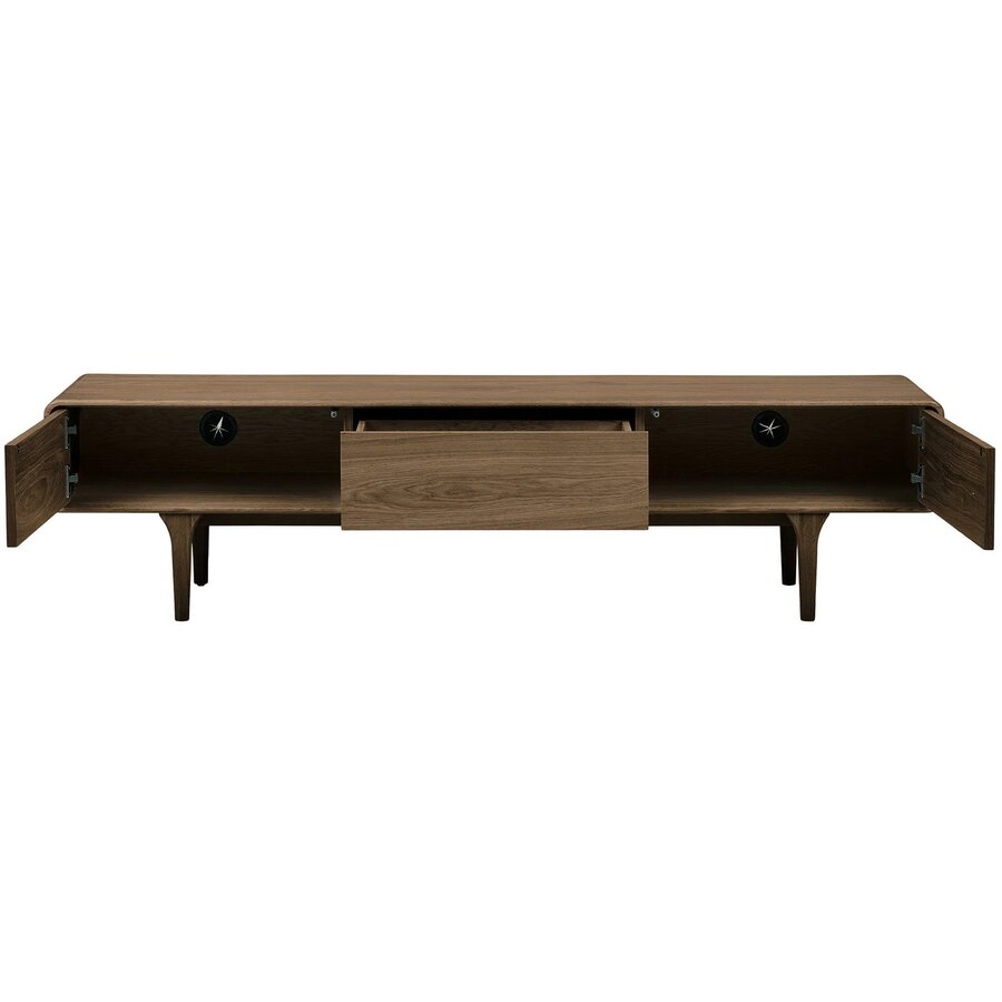 Darwin Donkerbruin Eiken TV meubel 2-Deuren 1-Lade House Nordic Darwin Donkerbruin Eiken TV meubel 2-Deuren 1-Lade
