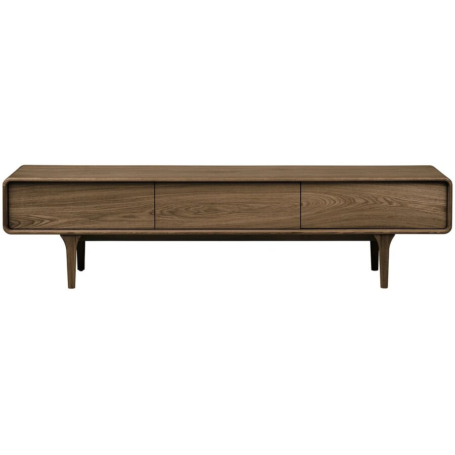 Darwin Donkerbruin Eiken TV meubel 2-Deuren 1-Lade House Nordic Darwin Donkerbruin Eiken TV meubel 2-Deuren 1-Lade