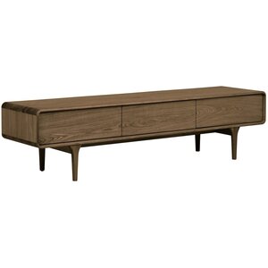 House Nordic Darwin Donkerbruin Eiken TV meubel 2-Deuren 1-Lade