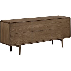 House Nordic Darwin Donkerbruin Eiken Dressoir 2-Deuren 2-Lades