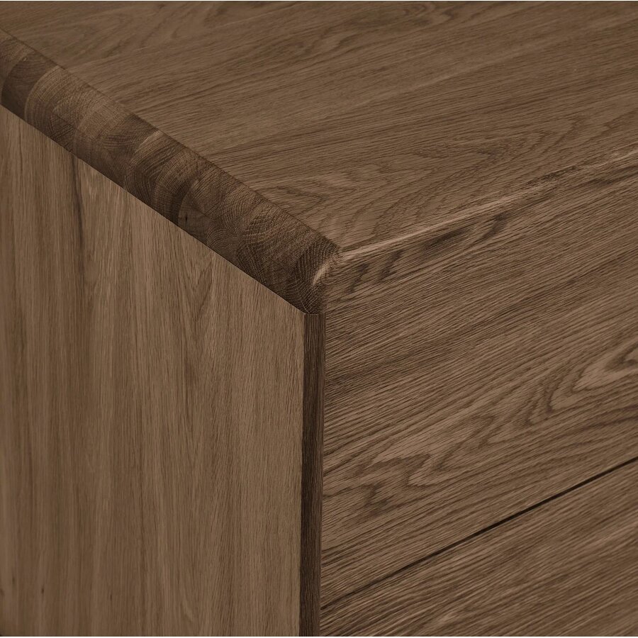 Darwin Donkerbruin Eiken Dressoir 2-Deuren 2-Lades House Nordic Darwin Donkerbruin Eiken Dressoir 2-Deuren 2-Lades