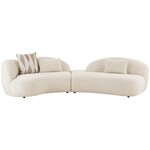 House Nordic Amol Gebogen 4-Zits Bank Zand House Nordic Amol Gebogen 4-Zits Bank Zand
