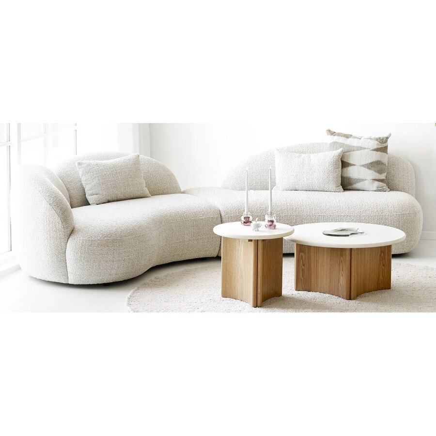 Amol Gebogen 4-Zits Bank Zand House Nordic Amol Gebogen 4-Zits Bank Zand