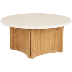 House Nordic Motril Ronde Salontafel Cement / Essenhout