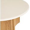 Motril Ronde Salontafel Set Cement / Essenhout Motril Ronde Salontafel Set Cement / Essenhout