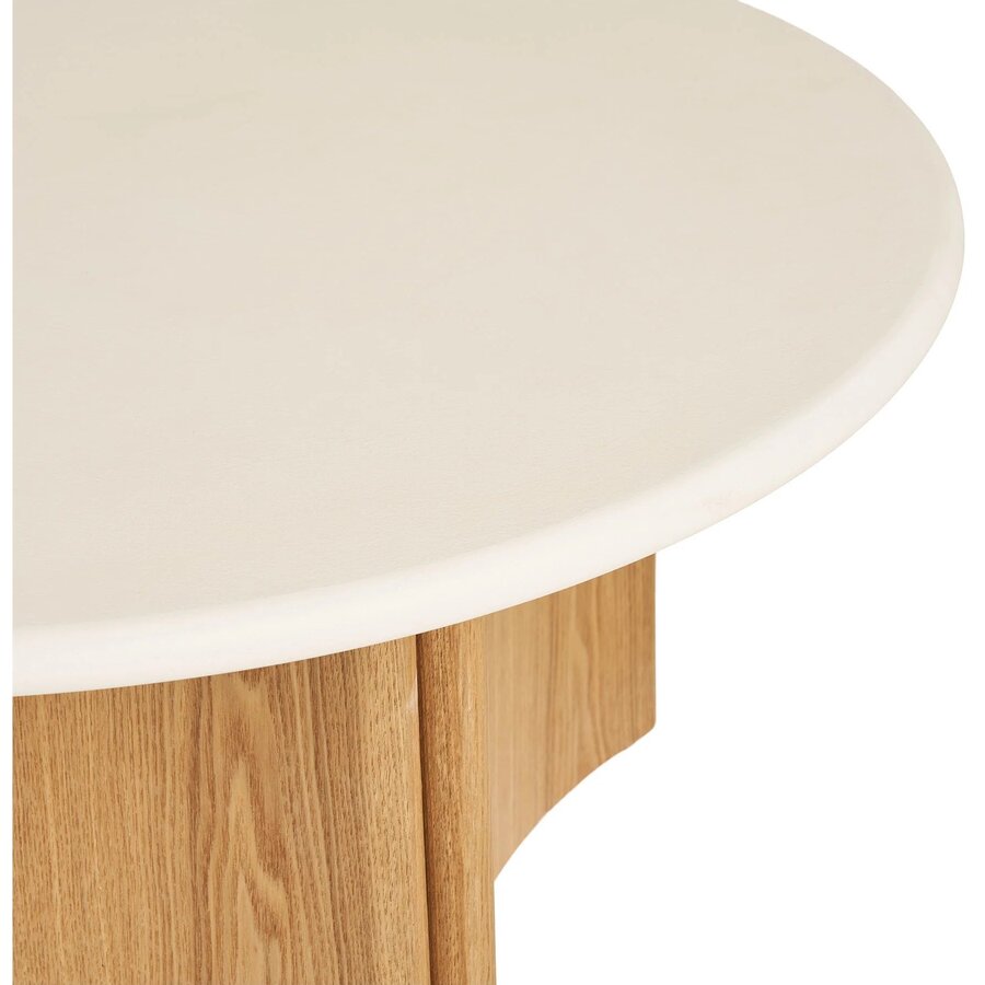 Motril Ronde Salontafel Set Cement / Essenhout House Nordic Motril Ronde Salontafel Set Cement / Essenhout