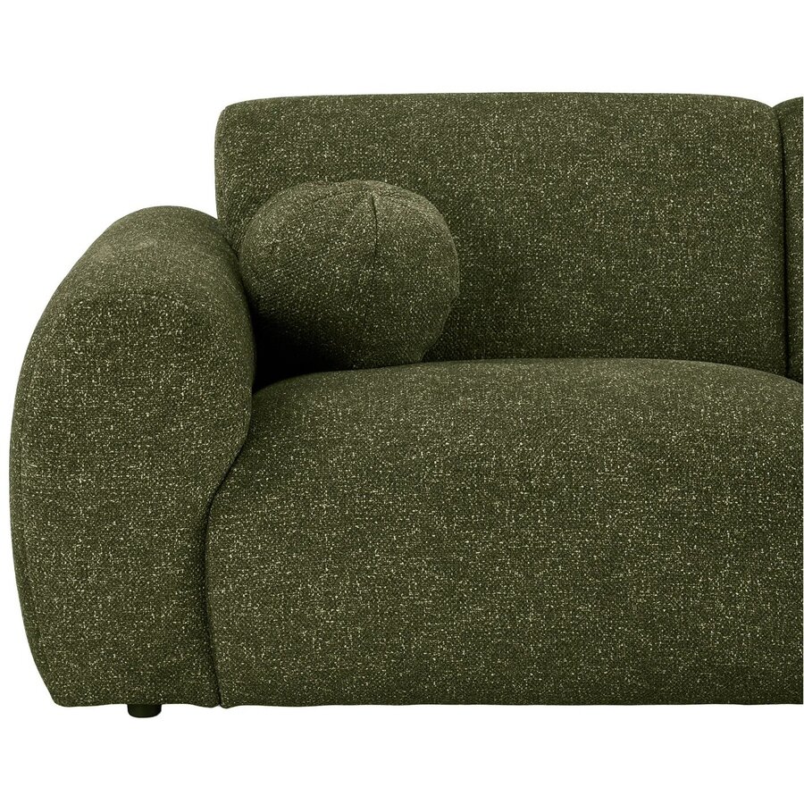 House Nordic Clyde Olijfgroen 3-Zits Bank + Chaise Lounge Rechts