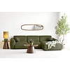 Clyde Olijfgroen 3-Zits Bank + Chaise Lounge Rechts
