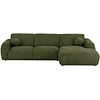Clyde Olijfgroen 3-Zits Bank + Chaise Lounge Rechts