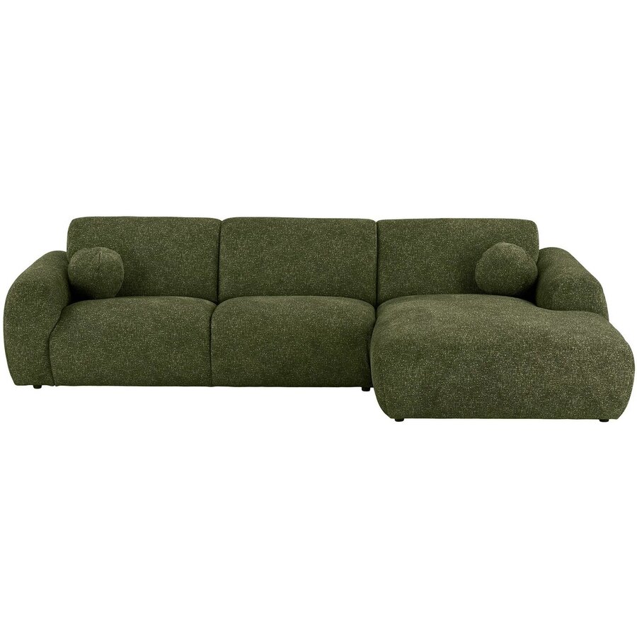 House Nordic Clyde Olijfgroen 3-Zits Bank + Chaise Lounge Rechts