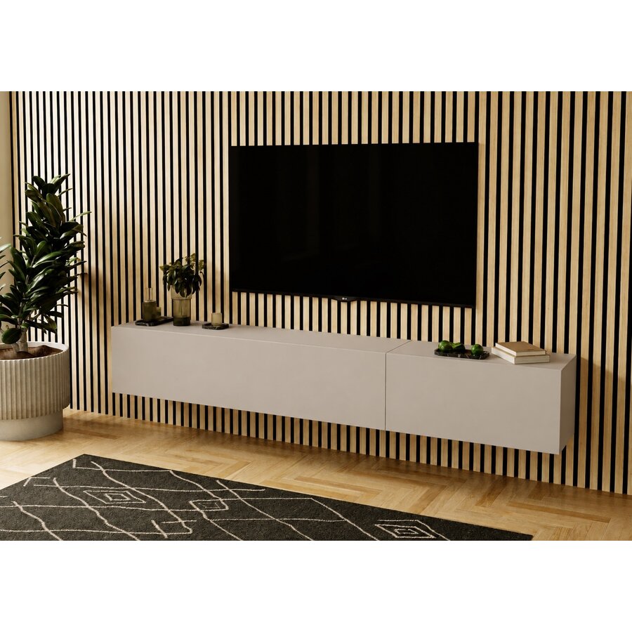 Valentino 207 cm Cashmere TV Wandmeubel Nova Design Valentino 207 cm Cashmere TV Wandmeubel