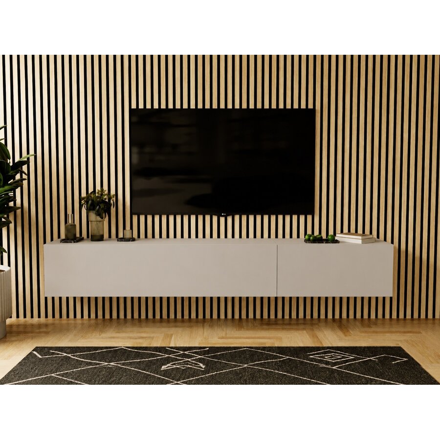Valentino 207 cm Cashmere TV Wandmeubel Nova Design Valentino 207 cm Cashmere TV Wandmeubel
