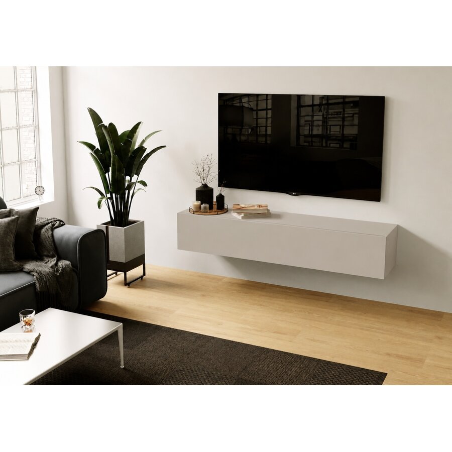 Valentino 138 cm Cashmere TV Wandmeubel Nova Design Valentino 138 cm Cashmere TV Wandmeubel
