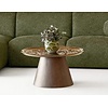 Orvieto Ronde Salontafel Glas/Essenhout Ø80 cm Orvieto Ronde Salontafel Glas/Essenhout Ø80 cm