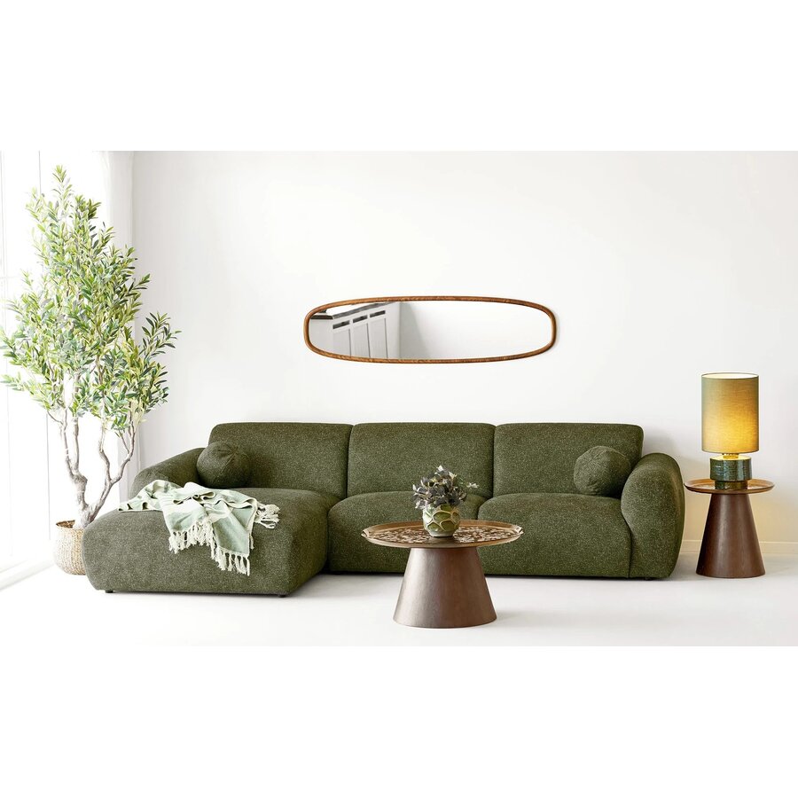 Orvieto Ronde Salontafel Glas/Essenhout Ø80 cm House Nordic Orvieto Ronde Salontafel Glas/Essenhout Ø80 cm