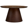 Orvieto Ronde Salontafel Glas/Essenhout Ø80 cm Orvieto Ronde Salontafel Glas/Essenhout Ø80 cm