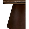 Orvieto Ronde Salontafel Set Glas/Essenhout