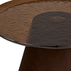 Orvieto Ronde Salontafel Set Glas/Essenhout