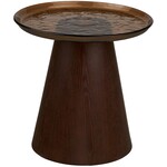 House Nordic Orvieto Ronde Bijzettafel Glas/Essenhout Ø50 cm House Nordic Orvieto Ronde Bijzettafel Glas/Essenhout Ø50 cm