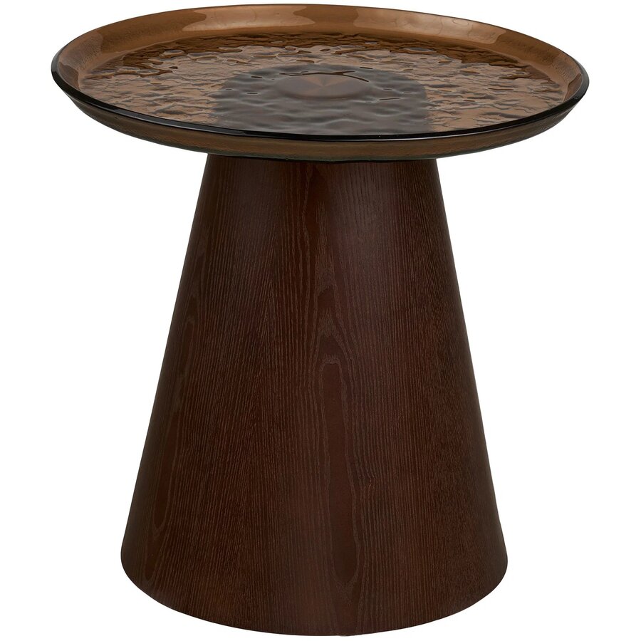 House Nordic Orvieto Ronde Salontafel Set Glas/Essenhout