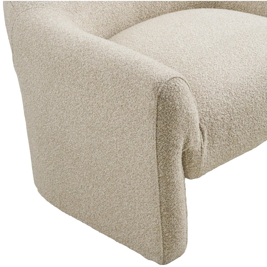 Zahara Loungestoel Beige Bouclé House Nordic Zahara Loungestoel Beige Bouclé