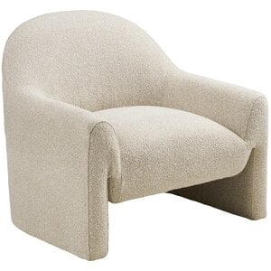 House Nordic Zahara Loungestoel Beige Bouclé