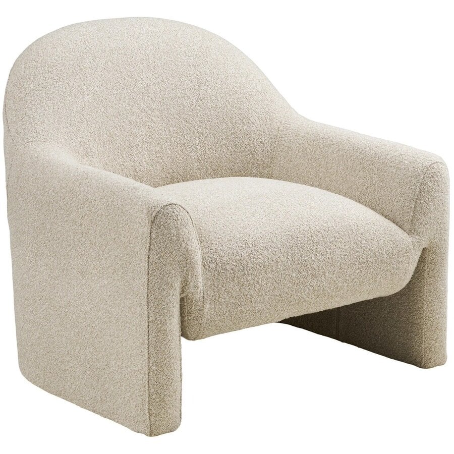 Zahara Loungestoel Beige Bouclé House Nordic Zahara Loungestoel Beige Bouclé