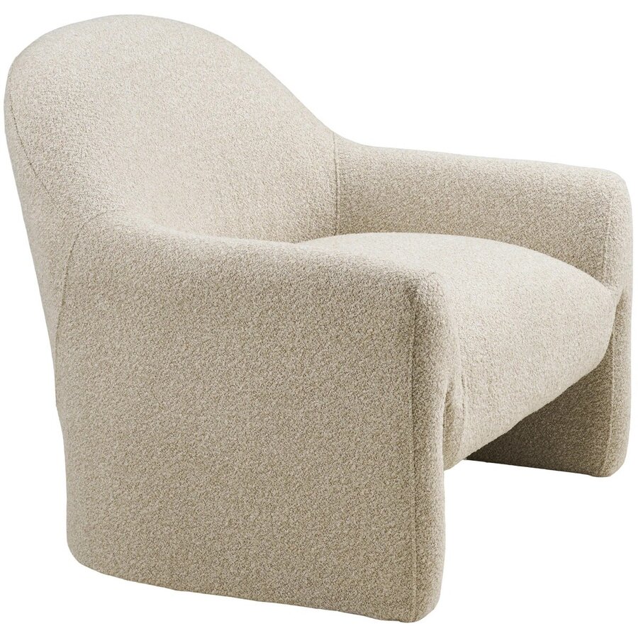 Zahara Loungestoel Beige Bouclé House Nordic Zahara Loungestoel Beige Bouclé