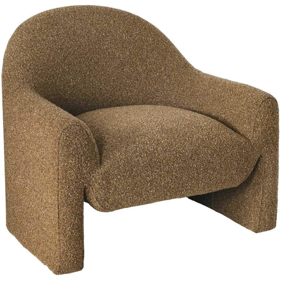 Zahara Loungestoel Goudbruin Bouclé House Nordic Zahara Loungestoel Goudbruin Bouclé