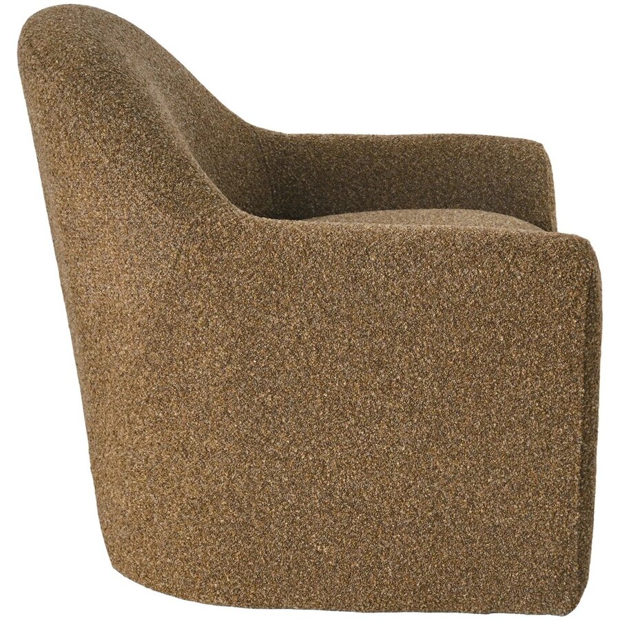 Zahara Loungestoel Goudbruin Bouclé House Nordic Zahara Loungestoel Goudbruin Bouclé