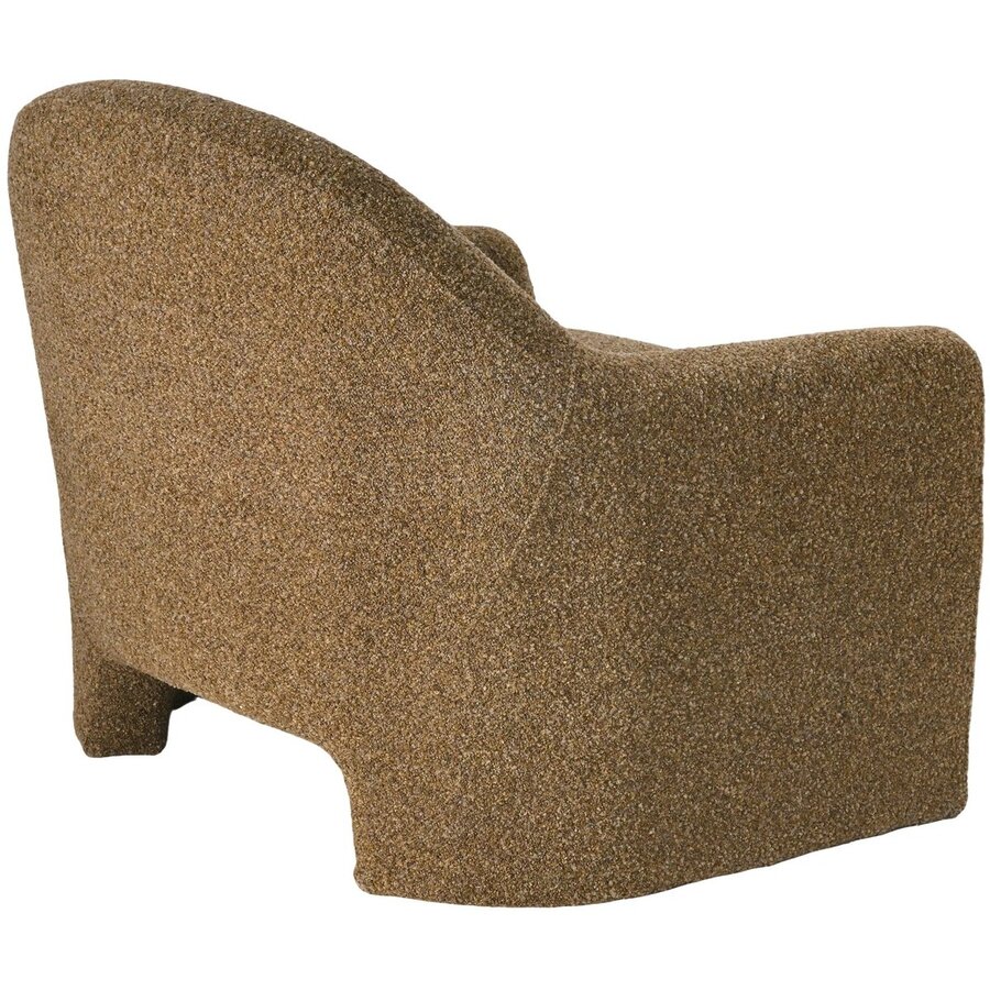 Zahara Loungestoel Goudbruin Bouclé House Nordic Zahara Loungestoel Goudbruin Bouclé