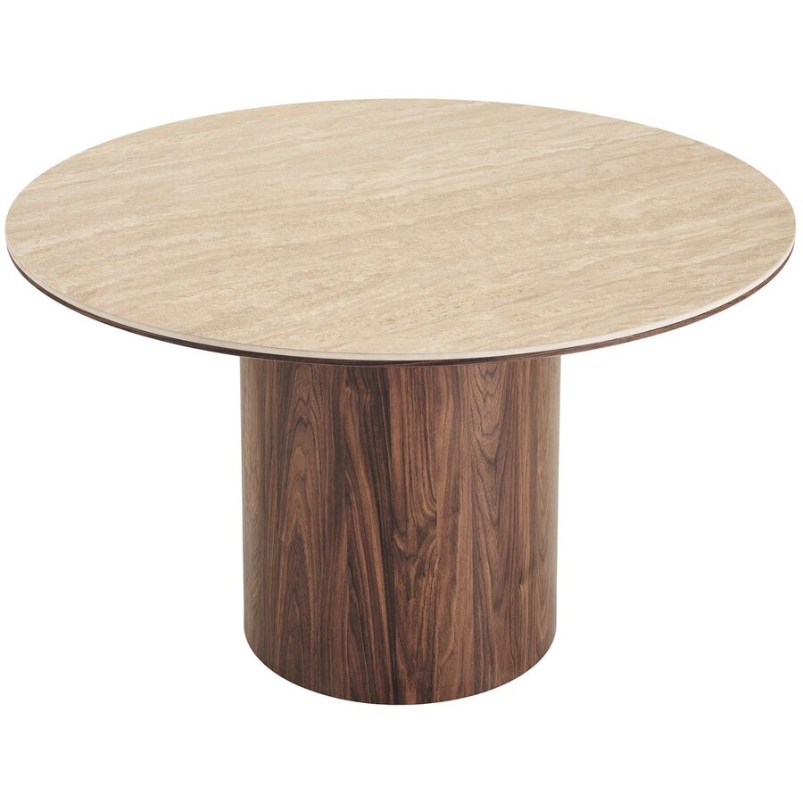 House Nordic Delphi Ronde Eettafel Travertin Ø120 cm