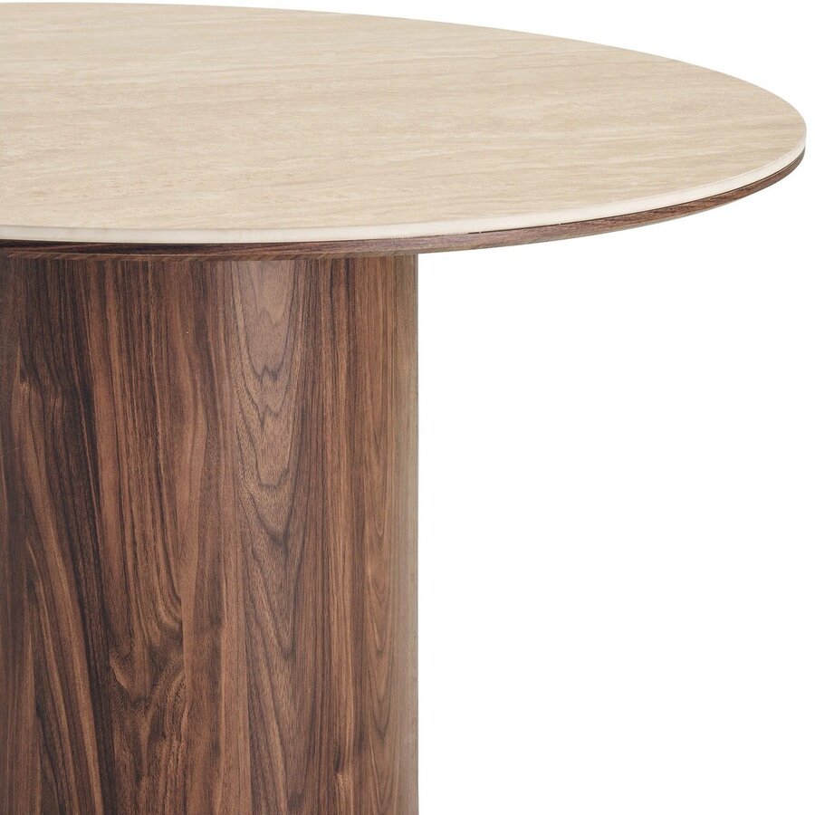 House Nordic Delphi Ronde Eettafel Travertin Ø120 cm