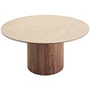 Delphi Ronde Eettafel Travertin Ø140 cm