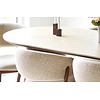 Delphi Ovale Eettafel Travertin 210 cm