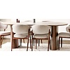 Delphi Ovale Eettafel Travertin 210 cm
