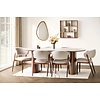 Delphi Ovale Eettafel Travertin 210 cm