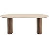 Delphi Ovale Eettafel Travertin 210 cm