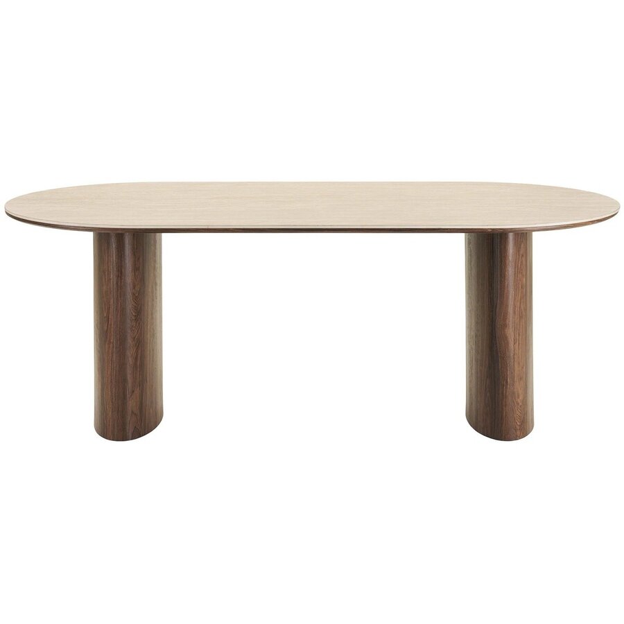 House Nordic Delphi Ovale Eettafel Travertin 210 cm