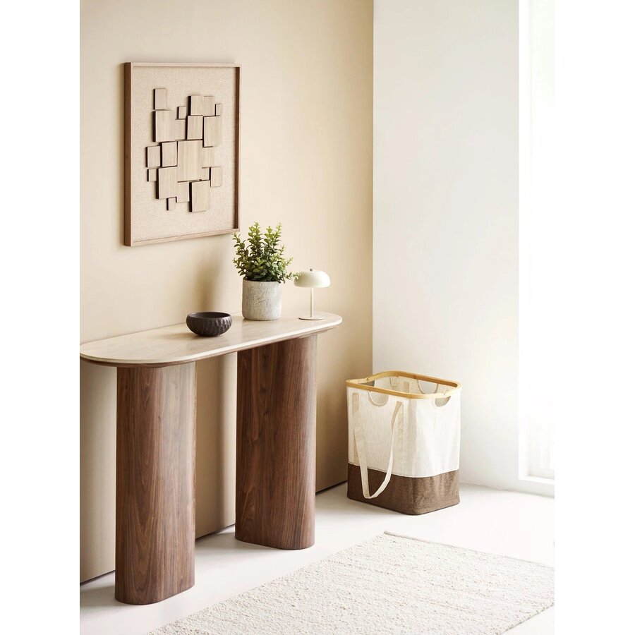 House Nordic Delphi Ovale Sidetable Travertin W120 cm