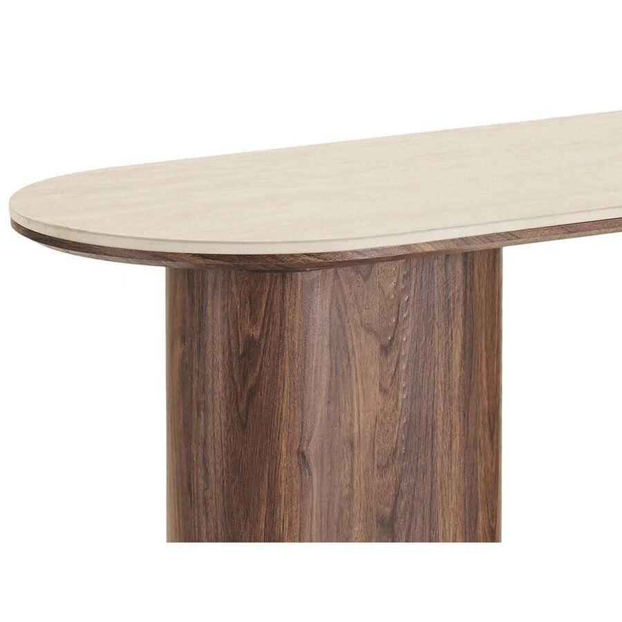 House Nordic Delphi Ovale Sidetable Travertin W120 cm