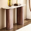 Delphi Ovale Sidetable Travertin W120 cm