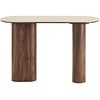 Delphi Ovale Sidetable Travertin W120 cm