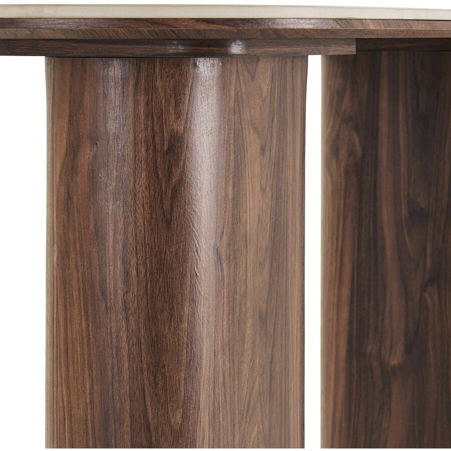 House Nordic Delphi Ovale Sidetable Travertin W120 cm