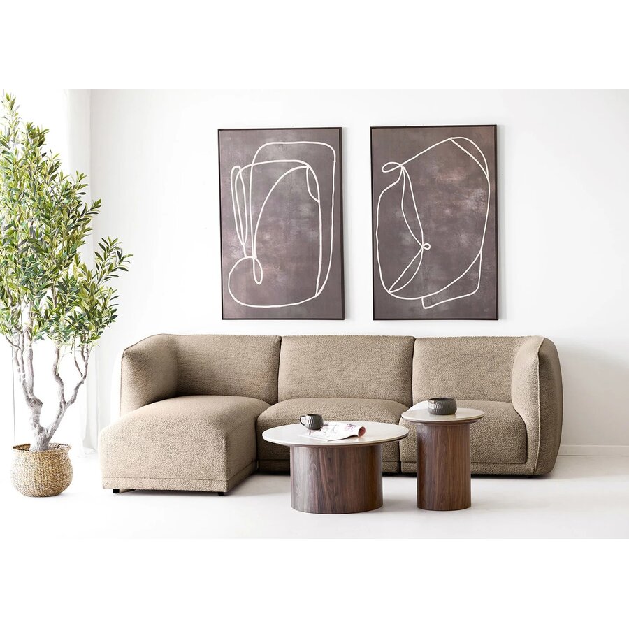 Delphi Ronde Salontafel Travertin Ø80 cm House Nordic Delphi Ronde Salontafel Travertin Ø80 cm