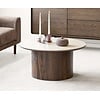Delphi Ronde Salontafel Travertin Ø80 cm Delphi Ronde Salontafel Travertin Ø80 cm